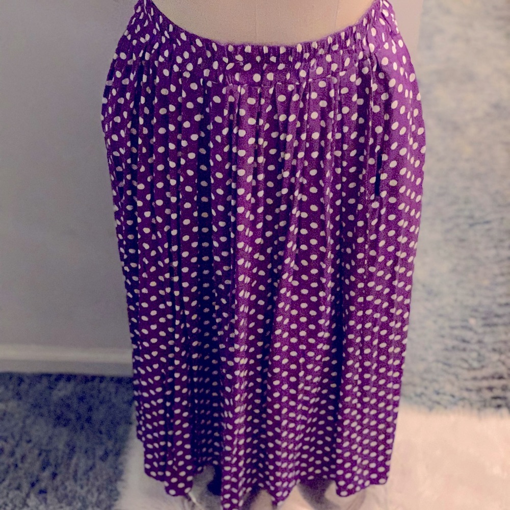 Polkadot maxi skirt